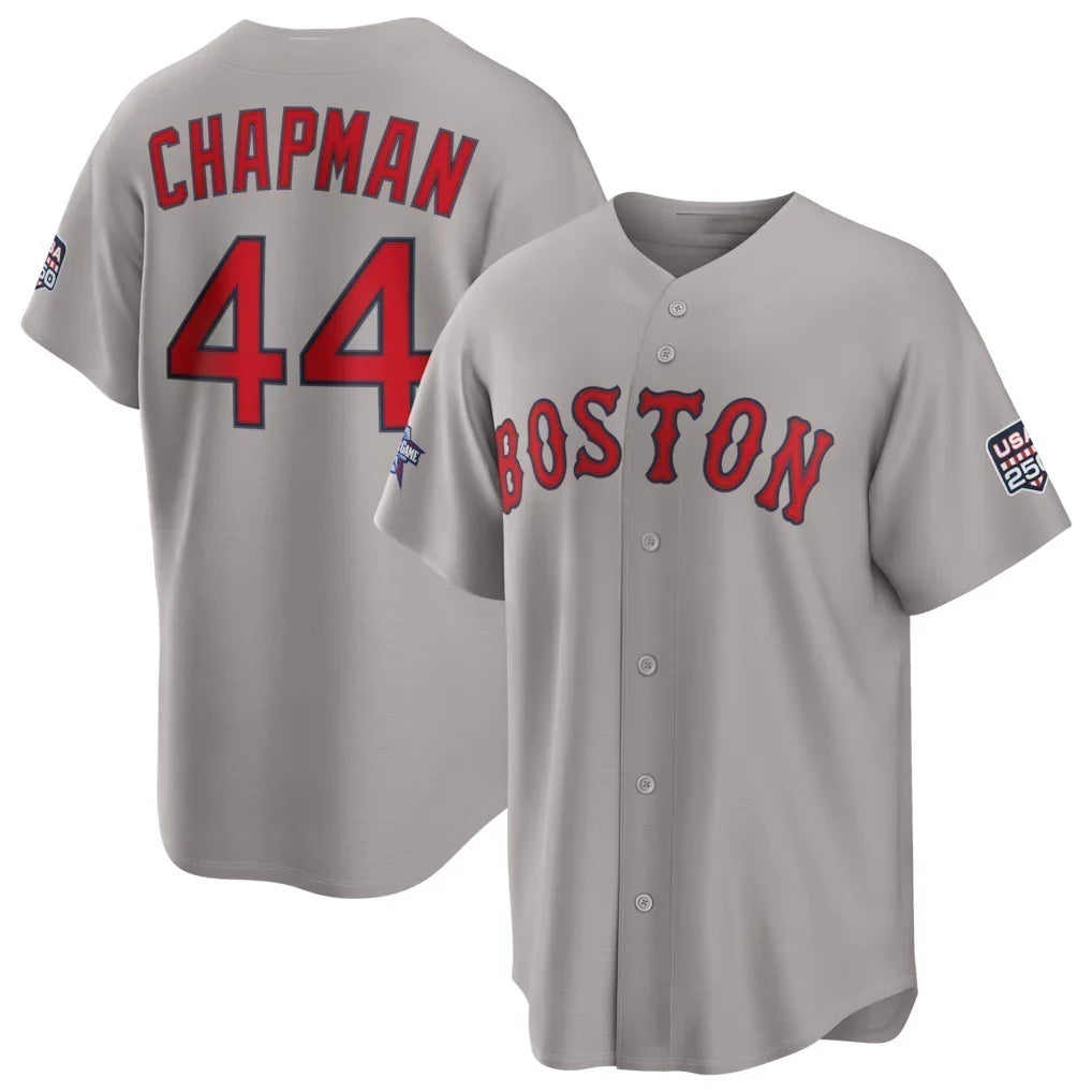 B.Red Sox #44 Aroldis Chapman 2026 All-Star Game Gray seanshop Replica Baseball Stitched Jerseys