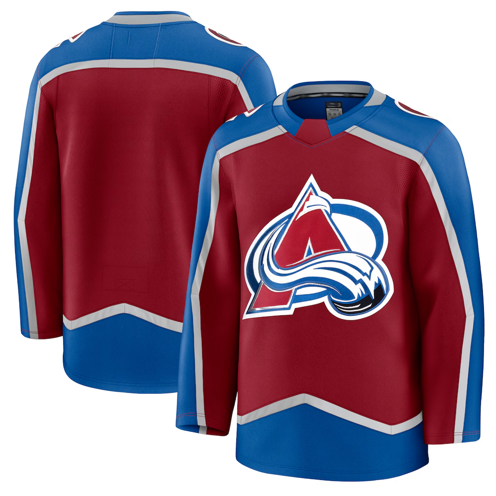 Seanshop C.Avalanche Burgundy Home Premium Jerseys