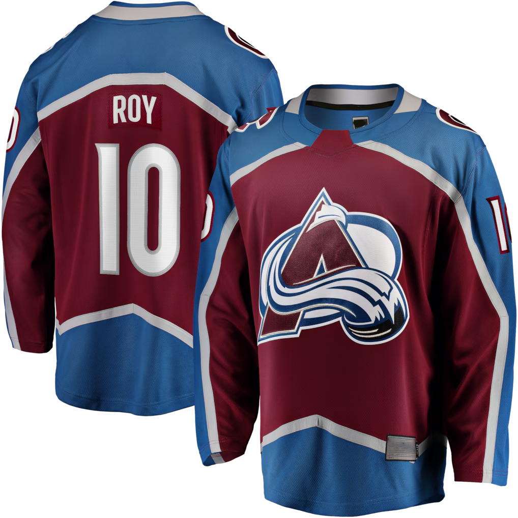Seanshop C.Avalanche #10 Nicolas Roy Burgundy Home Breakaway Jerseys