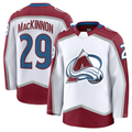 Seanshop C.Avalanche #29 Nathan MacKinnon White Away Premium Jerseys