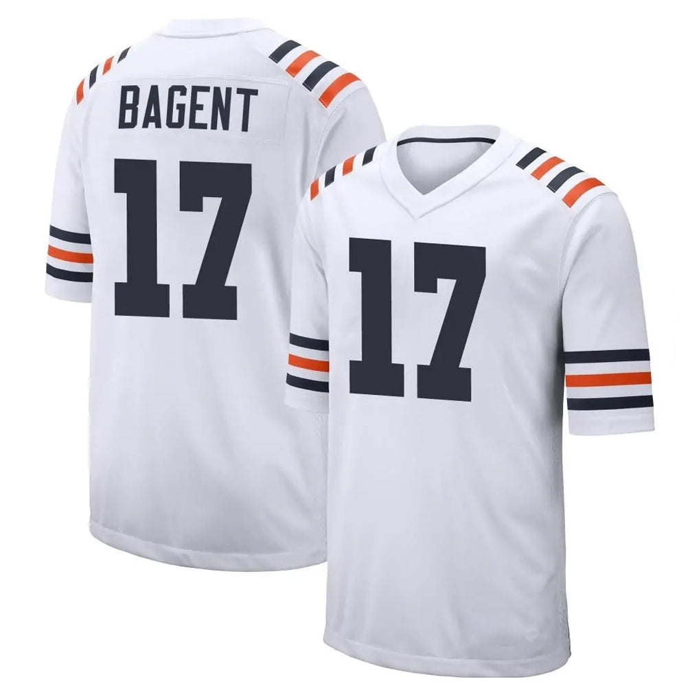 Seanshop C.Bears #17 Tyson Bagent Player White Seanshop Classic Home Game Stitched Jerseys