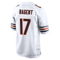 Seanshop C.Bears #17 Tyson Bagent Player White Home Game Stitched Jerseys