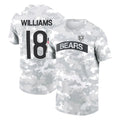Seanshop C.Bears #18 Caleb Williams Player Arctic Camo Salute to Service Performance T-Shirt Limited Stitched Jerseys