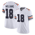 C.Bears #18 Caleb Williams Player White Classic Vapor Limited Home Game Stitched Jerseys