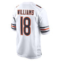 C.Bears #18 Caleb Williams Player White Home Game Stitched Jerseys