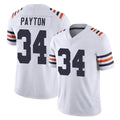 Seanshop C.Bears #34 Walter Payton Player White Classic Vapor Limited Home Game Stitched Jerseys