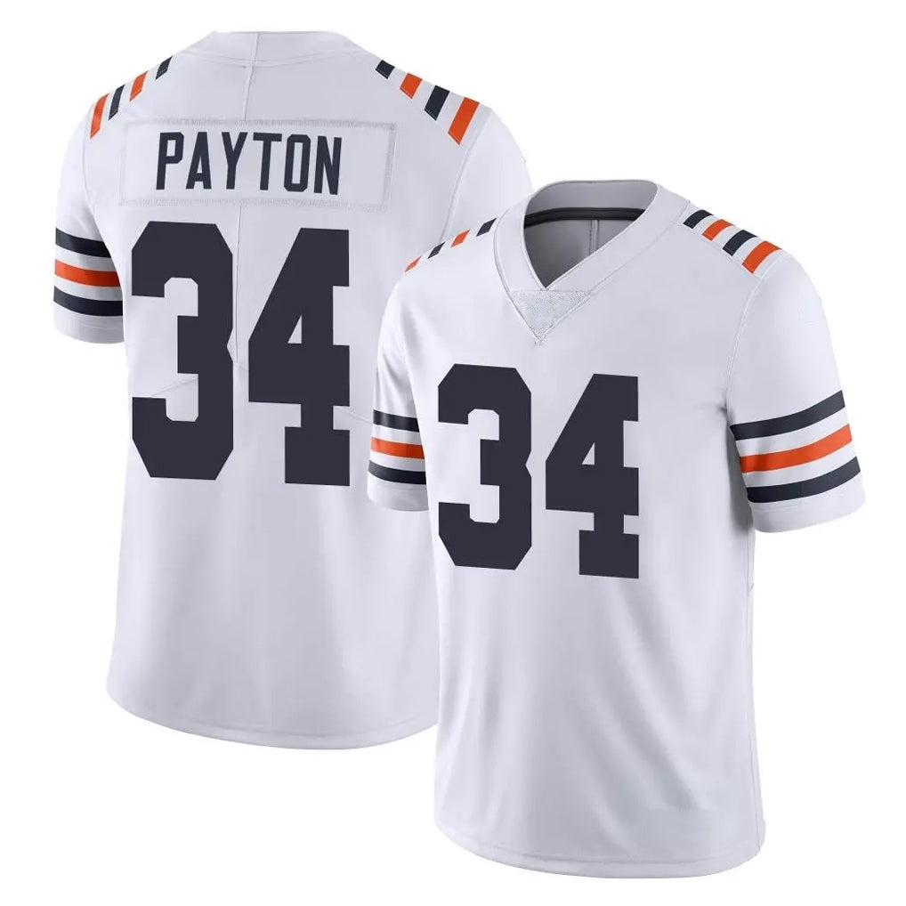Seanshop C.Bears #34 Walter Payton Player White Classic Vapor Limited Home Game Stitched Jerseys