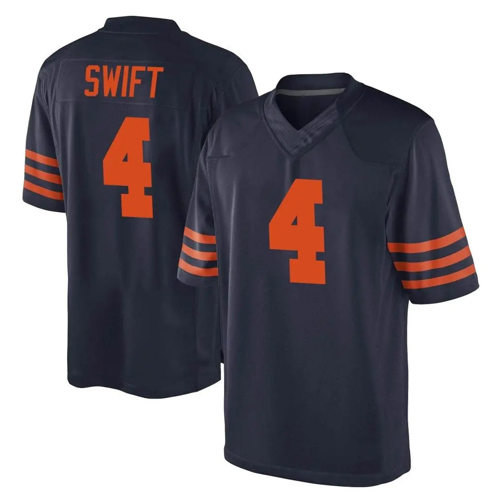 Seanshop C.Bears #4 D'Andre Swift Player Navy Blue Alternate Game Stitched Jerseys