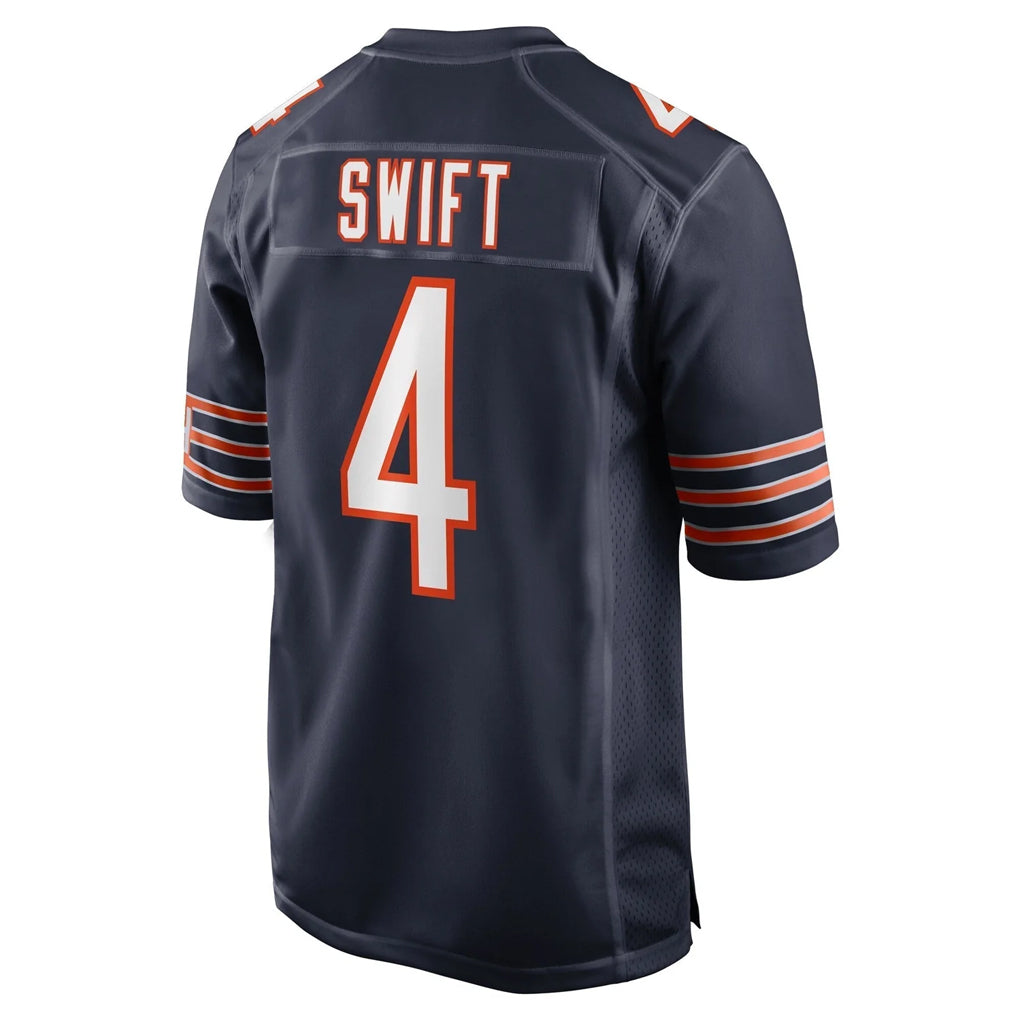 Seanshop C.Bears #4 D'Andre Swift Player Navy Home Game Stitched Jerseys
