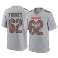 Seanshop C.Bears #62 Joe Thuney Player Gray Atmosphere Fashion Game Stitched Jerseys