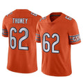 Seanshop C.Bears #62 Joe Thuney Player Orange Alternate Vapor Limited Home Game Stitched Jerseys