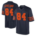 Seanshop C.Bears #84 Colston Loveland Player Navy Blue Alternate Game Stitched Jerseys