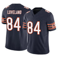 Seanshop C.Bears #84 Colston Loveland Player Navy Vapor F.U.S.E. Limited Home Game Stitched Jerseys