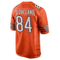 Seanshop C.Bears #84 Colston Loveland Player Orange Home Game Stitched Jerseys
