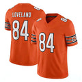 Seanshop C.Bears #84 Colston Loveland Player Orange Vapor F.U.S.E. Limited Home Game Stitched Jerseys