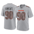 Seanshop C.Bears #98 Montez Sweat Player Gray Atmosphere Fashion Game Stitched Jerseys