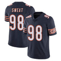 Newshops C.Bears #98 Montez Sweat Player Navy Vapor Untouchable Limited Home Game Stitched Jerseys