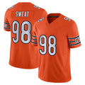 Newshops C.Bears #98 Montez Sweat Player Orange Vapor F.U.S.E. Limited Home Game Stitched Jerseys