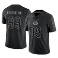 Newshops C.Bears #99 Gervon Dexter Sr. Player Black REFLECTIVE Limited Game Stitched Jerseys
