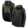 Newshops C.Bears #99 Gervon Dexter Sr. Player Black Salute to Service Pullover Hoodies Limited Stitched Jerseys