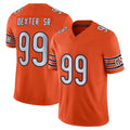 Newshops C.Bears #99 Gervon Dexter Sr. Player Orange Vapor F.U.S.E. Limited Home Game Stitched Jerseys