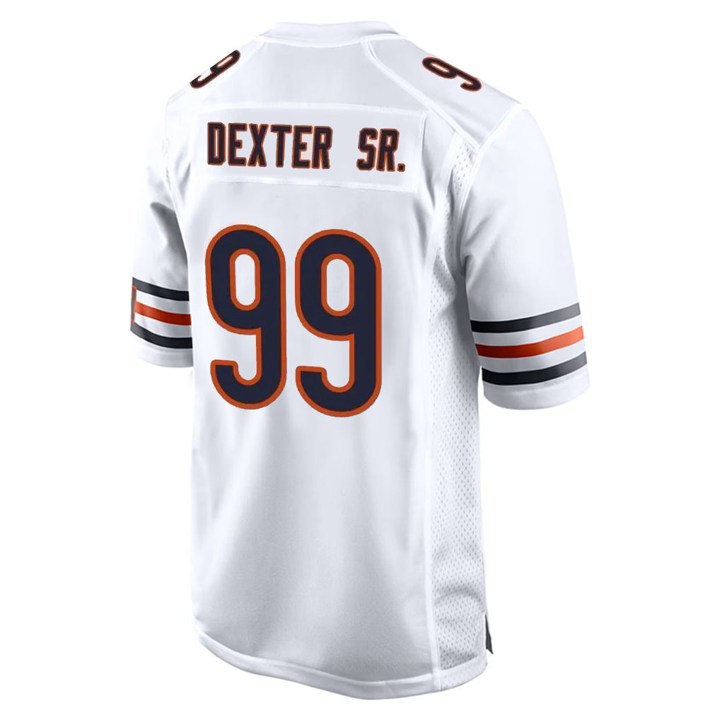 Newshops C.Bears #99 Gervon Dexter Sr. Player White Home Game Stitched Jerseys