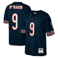 C.Bears #9 Jim McMahon Player Navy Seanshop Mitchell & Ness Navy Legacy Replica Stitched Jerseys