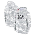 Seanshop C.Bengals Arctic Camo Salute to Service Pullover Hoodie Limited Blank Player Stitched Jerseys