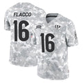 Seanshop C.Bengals #16 Joe Flacco Player Arctic Camo Salute to Service Limited Stitched Jerseys