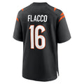 Seanshop C.Bengals #16 Joe Flacco Player Black Home Game Stitched Jerseys