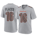 Seanshop C.Bengals #16 Joe Flacco Player Gray Atmosphere Fashion Game Stitched Jerseys