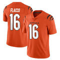 Seanshop C.Bengals #16 Joe Flacco Player Orange Vapor Untouchable Limited Home Game Stitched Jerseys
