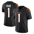 Seanshop C.Bengals #1 Ja'Marr Chase Player Black Vapor Untouchable Limited Home Game Stitched Jerseys