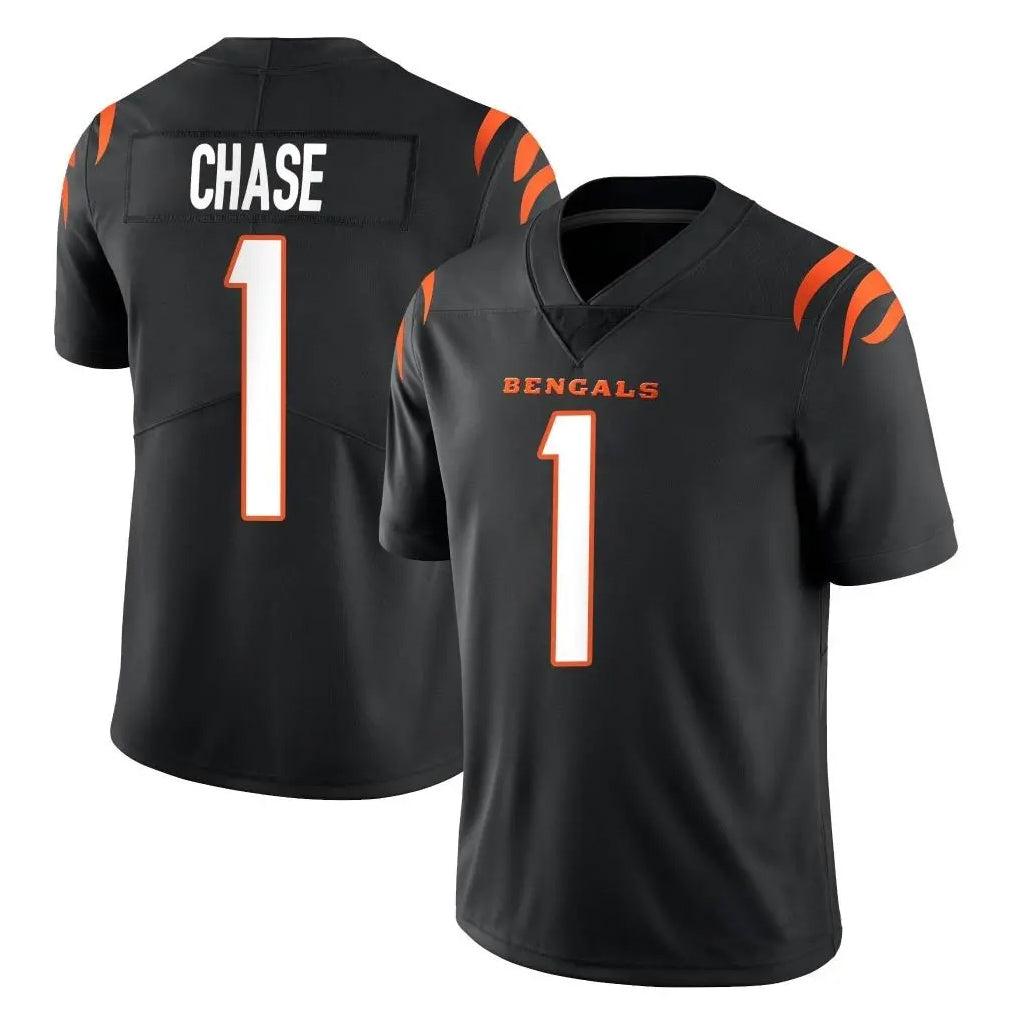 Seanshop C.Bengals #1 Ja'Marr Chase Player Black Vapor Untouchable Limited Home Game Stitched Jerseys