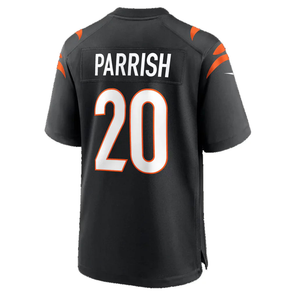 C.Bengals #20 Lemar Parrish Black  Team Retired Game Stitched Jerseys