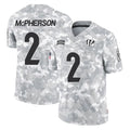 Seanshop C.Bengals #2 Evan McPherson Player Arctic Camo Salute to Service Limited Stitched Jerseys
