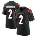 Seanshop C.Bengals #2 Evan McPherson Player Black Home Game Stitched Jerseys