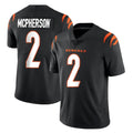 Seanshop C.Bengals #2 Evan McPherson Player Black Vapor Untouchable Limited Home Game Stitched Jerseys