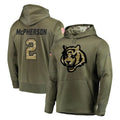 Seanshop C.Bengals #2 Evan McPherson Player Olive Salute to Service Pullover Hoodies Home Game Stitched Jerseys