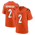 Seanshop C.Bengals #2 Evan McPherson Player Orange Home Game Stitched Jerseys