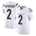 Seanshop C.Bengals #2 Evan McPherson Player White Vapor F.U.S.E. Limited Home Game Stitched Jerseys