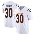 Seanshop C.Bengals #30 Chase Brown Player White Vapor Untouchable Limited Home Game Stitched Jerseys
