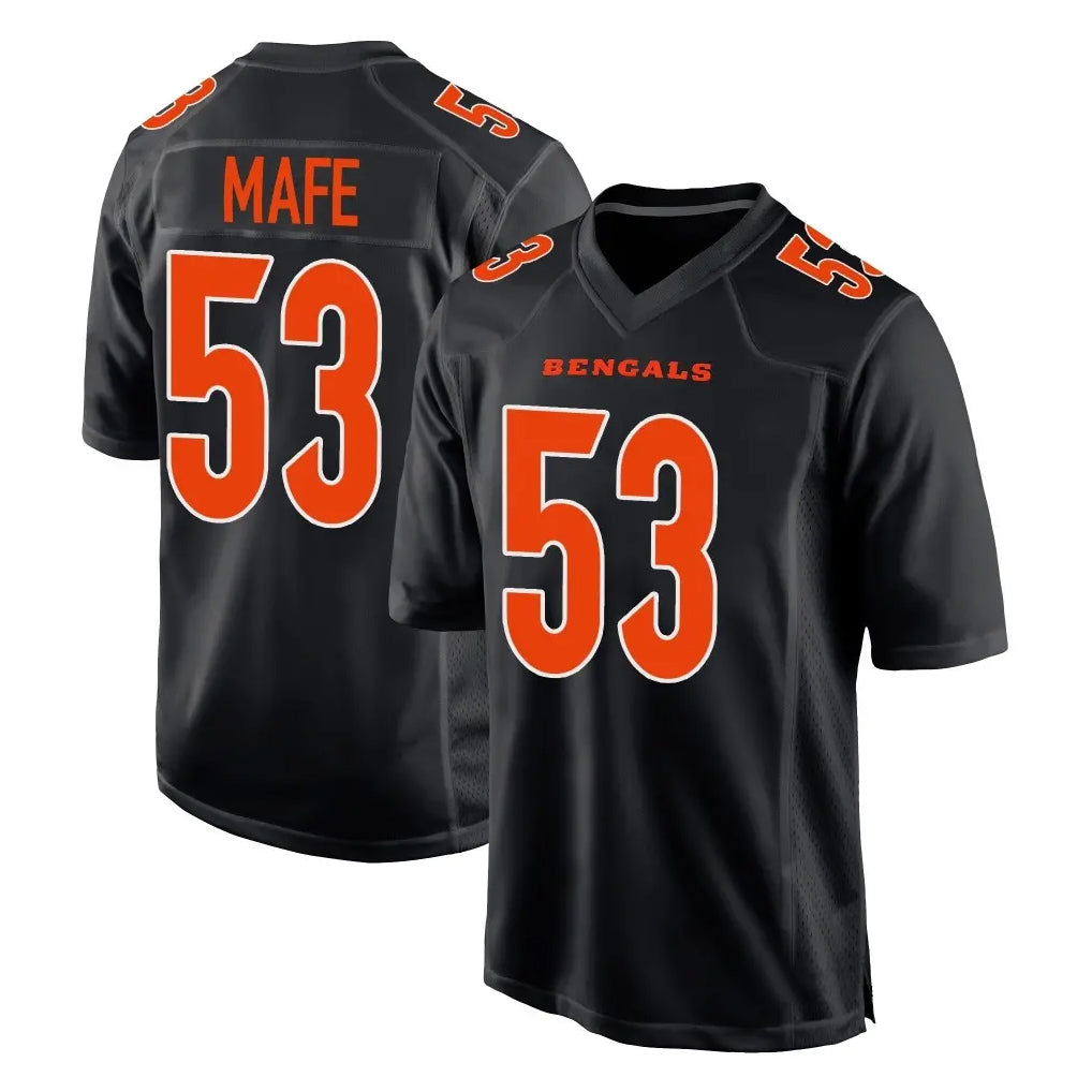 Seanshop C.Bengals #53 Boye Mafe Player Black Fashion Game Stitched Jerseys
