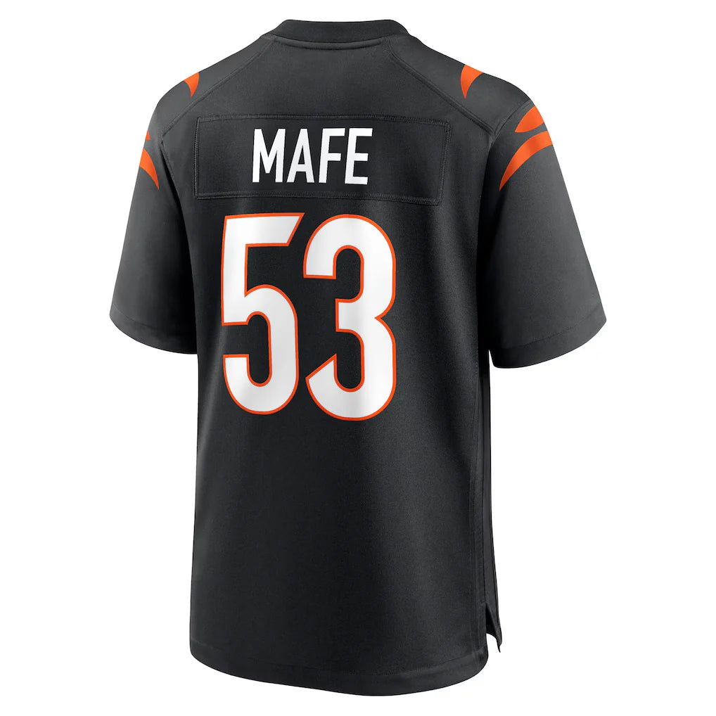 Seanshop C.Bengals #53 Boye Mafe Player Black Home Game Stitched Jerseys