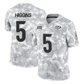 Seanshop C.Bengals #5 Tee Higgins Player Arctic Camo Salute to Service Limited Stitched Jerseys