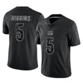 Seanshop C.Bengals #5 Tee Higgins Player Black Reflective Limited Game Stitched Jerseys