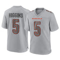 Seanshop C.Bengals #5 Tee Higgins Player Gray Atmosphere Fashion Game Stitched Jerseys