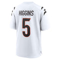 Seanshop C.Bengals #5 Tee Higgins Player White Home Game Stitched Jerseys