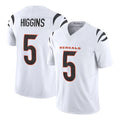 Seanshop C.Bengals #5 Tee Higgins Player White Vapor F.U.S.E. Limited Home Game Stitched Jerseys