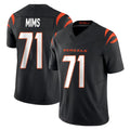 Seanshop C.Bengals #71 Amarius Mims Player Black Vapor F.U.S.E. Limited Home Game Stitched Jerseys